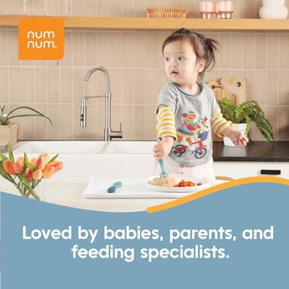Textured silicone head of premium imported baby feeding spoon