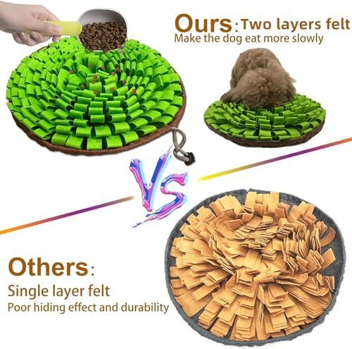 Neecong Pet Snuffle Mat For Dogs in use with a dog
