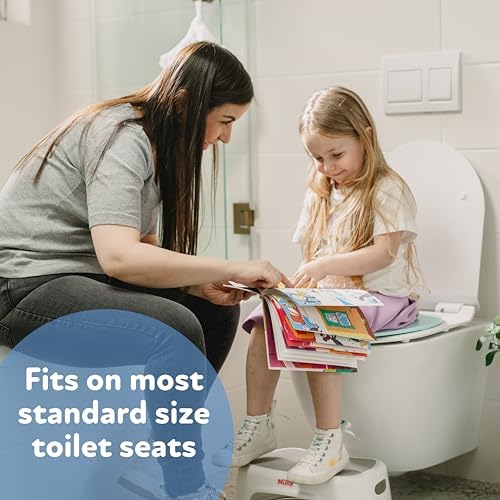Side view of lightweight Nuby toddler travel seat being unfolded for use