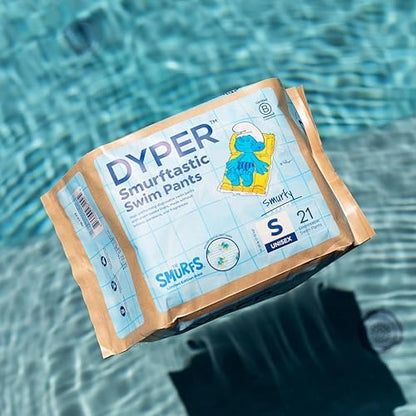 Dyper Smurftastic swim diapers 21 count pack layout