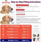 Soft mesh breathable muzzle for large dogs black color