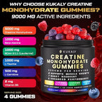 Kukaly Creatine Monohydrate Gummies daily serving size and directions