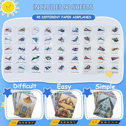 Ninety sheets of vibrant double-sided pre-printed origami paper displayed flat