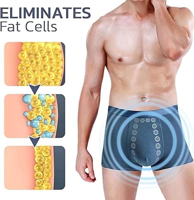 LYAART Magnetic Therapy Boxer Briefs available in black and grey