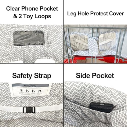Love&go cotton padded high chair protector with safety harness