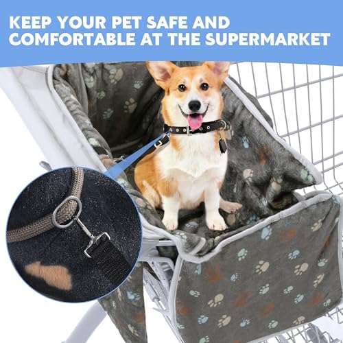 Detailed view of elastic stretch design on shopping cart cover