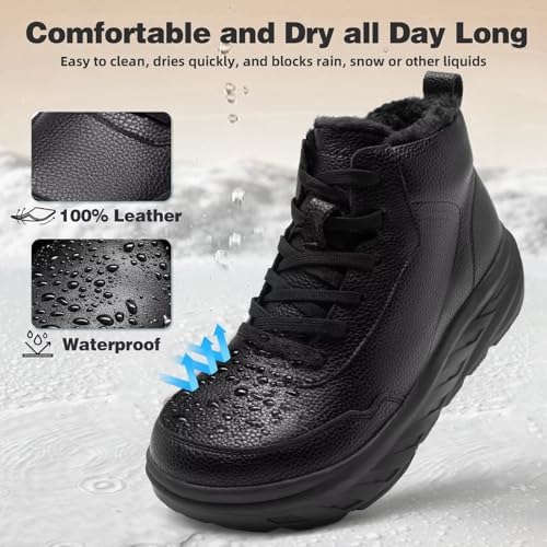 Interior view of the warm lining and cushioned footbed for neuropathy comfort