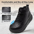 Interior view of the warm lining and cushioned footbed for neuropathy comfort