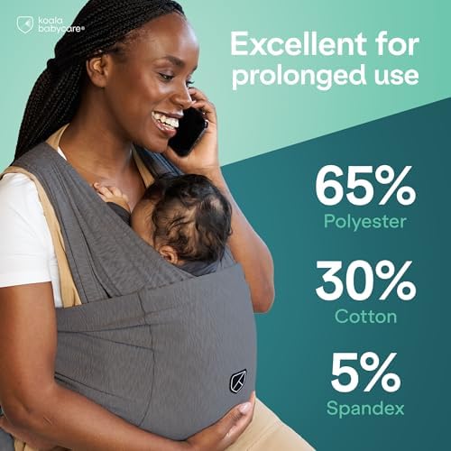 Back view illustration of even weight distribution with the Koala Babycare adjustable sling.
