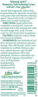 Packaged 1 ounce tube of Miracle of Aloe fast acting softening cream
