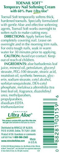 Packaged 1 ounce tube of Miracle of Aloe fast acting softening cream