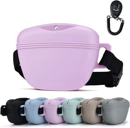 Pet Training Snack Pouch with Clicker 2.0 Upgraded Magnetic Closure, 1.66 Cup Silicone Belt for Dog TreatsPerfect for Exercising and Walking - Image 11