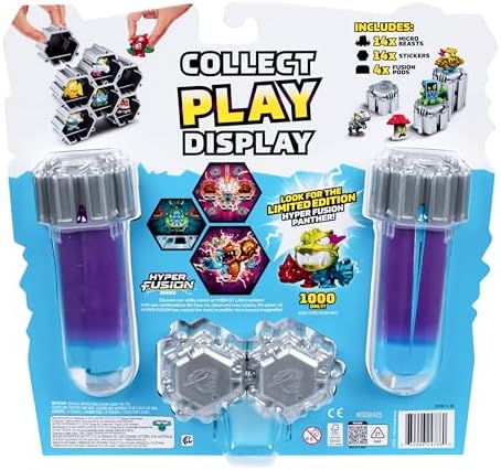 Back of the product packaging highlighting the hyper fusion lava and ice themes.