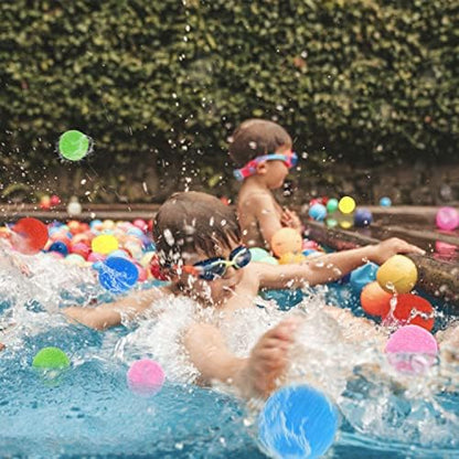 Eco friendly water splash balls in multiple colors for backyard lawn games