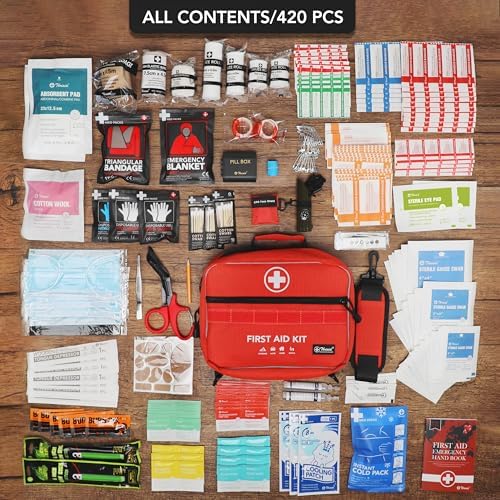 Waterproof trauma medical kit for car emergency preparedness