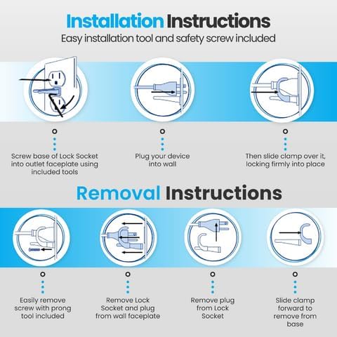Child safety application of Lock Socket on wall plug