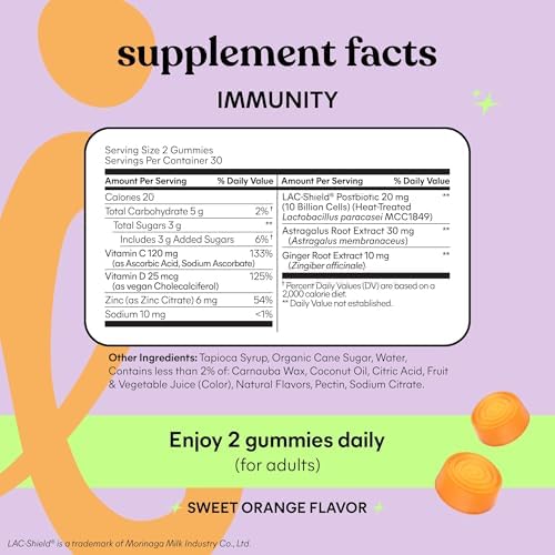 Lemme Immunity 60 count bottle of antioxidant rich fruit gummies best supplement for immune system