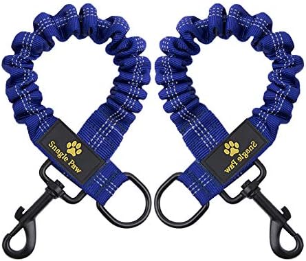 Snagle Paw shock absorbing leash extension showing metal clip