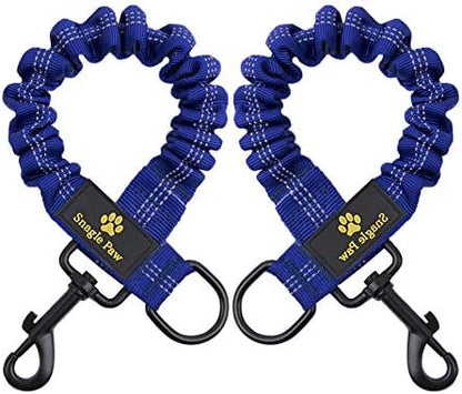 Snagle Paw shock absorbing leash extension showing metal clip