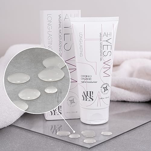 Natural water based moisturizer showing organic ingredients list on packaging.