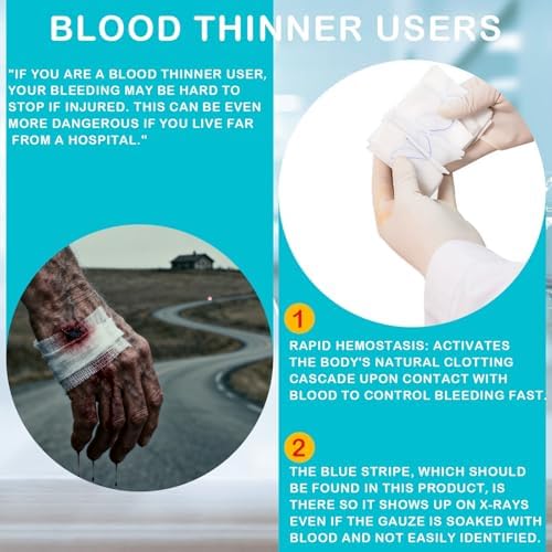 Sapbontchi flexible combat gauze for wound packing three inches wide
