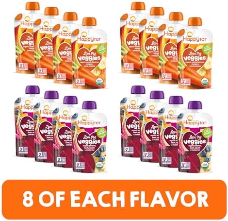 HappyTot Stage 4 fruit and vegetable puree pouch single unit