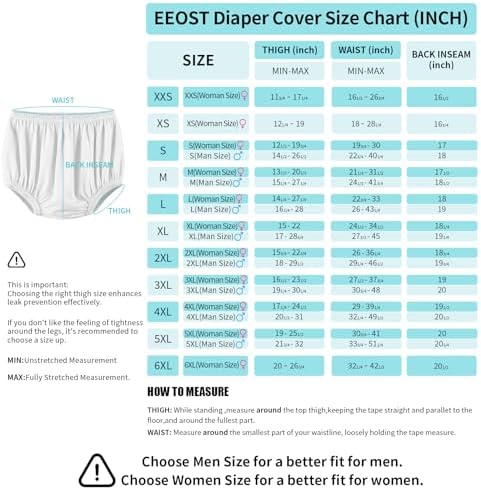 EEOST adult diaper cover packaging showing premium USA imported personal care product