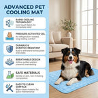 Close up texture of PawLab cooling mat quilted circular pattern design