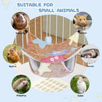 Side view showing double layer design for hamster and rat