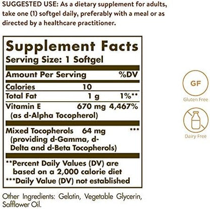 Premium d-alpha tocopherol antioxidant vitamin pills close up shot