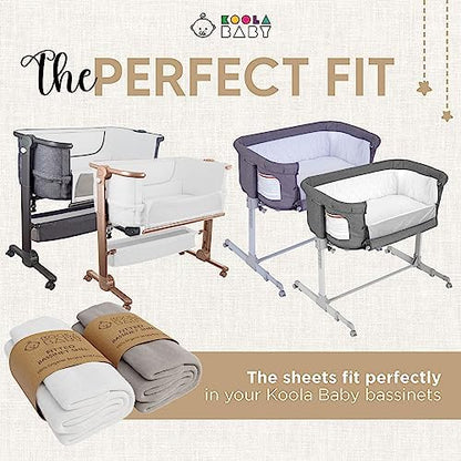 KoolerThings bassinet sheets compatible with rectangular mattresses