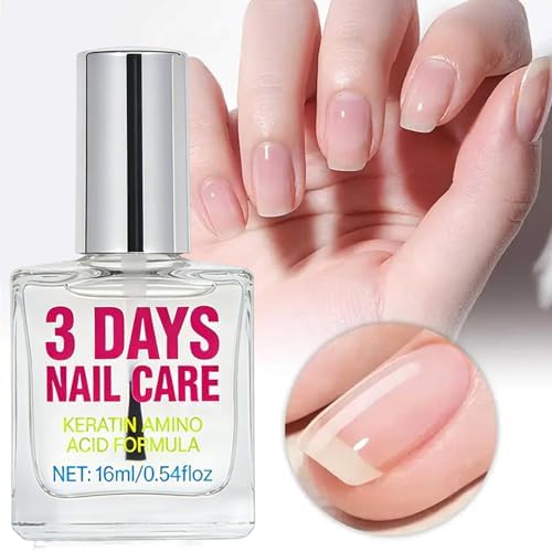 Side angle view of Eloxa keratin nail treatment bottle packaging
