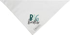 Close up of Realeaf Big Brother pet bandana fabric and stitching
