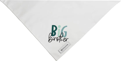 Close up of Realeaf Big Brother pet bandana fabric and stitching