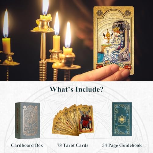 Back side design of the KIINO gold foil tarot cards