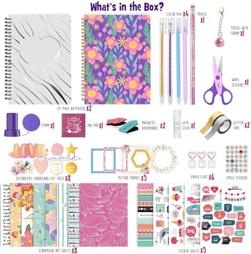 Laoese journal kit showing 150 plus accessories and stationery items