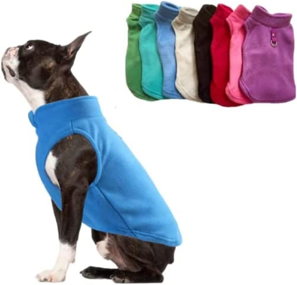 JACKO & CO - Fleece Vest Dog Sweater with Leash Ring - Soft, Warm & Lightweight Pullover Coat for Small & Medium Dogs, Puppies & Cats - Cozy Fall/Winter/Spring Pet Jacket (Pink Lemonade, Small 4-6lbs) - Image 14
