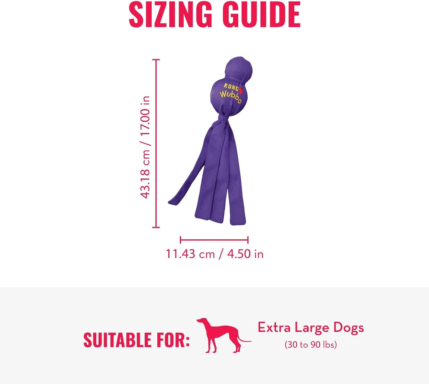 Durable reinforced nylon dog toy for large breed pets.