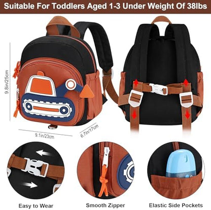Toddler wearing Accmor safety walking harness backpack