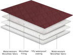 Dark grey Ameritex dog blanket neatly folded highlighting its premium microfiber texture