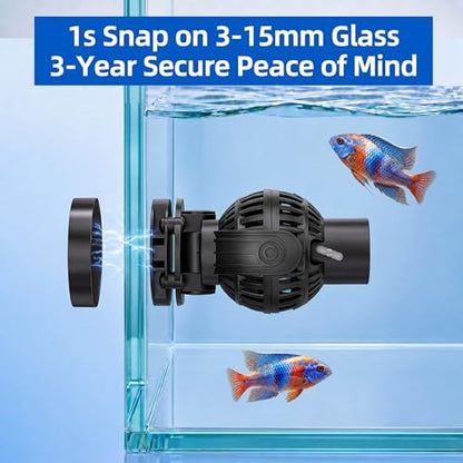 FREESEA aquarium power head showcasing anti-corrosion titanium impeller assembly.