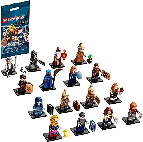 LEGO Harry Potter limited edition collectible figure lineup on display bases