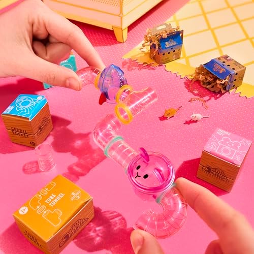 MGA's Miniverse Make It Mini Animals Series 2 completed replica animal habitat setting under an ultraviolet lamp