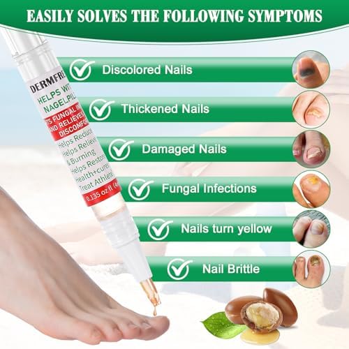 Before and after comparison of nail health using Tolnaftate 1 percent renewal solution.