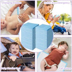 Piemeet disposable changing pad in use for baby care