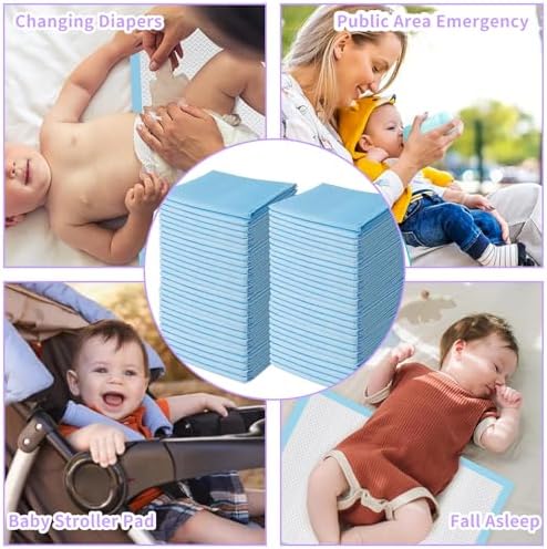 Piemeet disposable changing pad in use for baby care