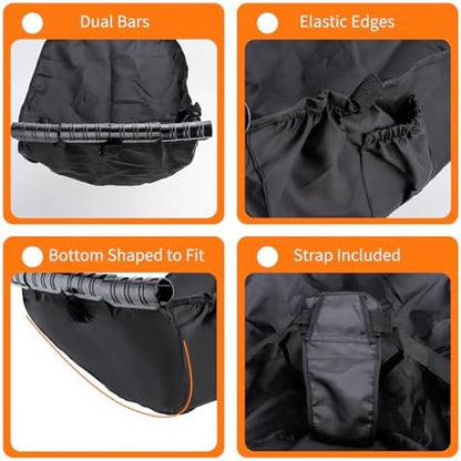 Adjustable security straps for shopping cart hammock