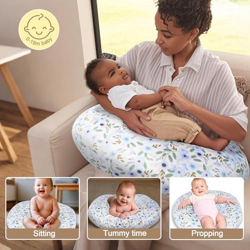 Toysilo feeding pillow demonstrating adjustable waist strap mechanism