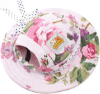 Leconpet Princess Pet Hat Dog Caps Hats with Neck Strap Adjustable Comfortable Ear Holes for Small Medium Dogs in Outdoor Sun Protection (M, Stripe) - Image 9