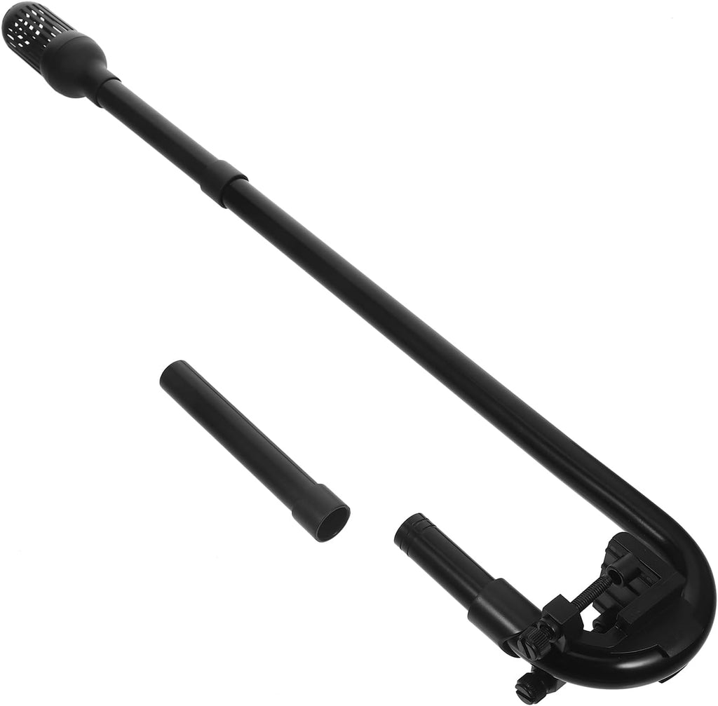 BESPORTBLE aquarium external canister filter tube kit front view showcasing the black inlet and outlet pipes